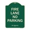 Signmission Texas Fire Lane No Parking Heavy-Gauge Aluminum Architectural Sign, 18" L, 24" H, G-1824-22825 A-DES-G-1824-22825 - alternate 1